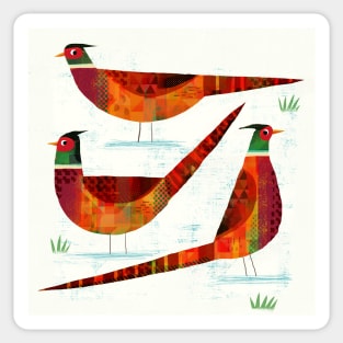 Pheasants Sticker